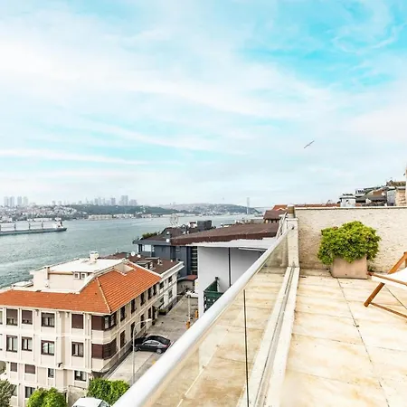 Apartman Duplex Flat W Panoramic Bosphorus View And Terrace Isztambul